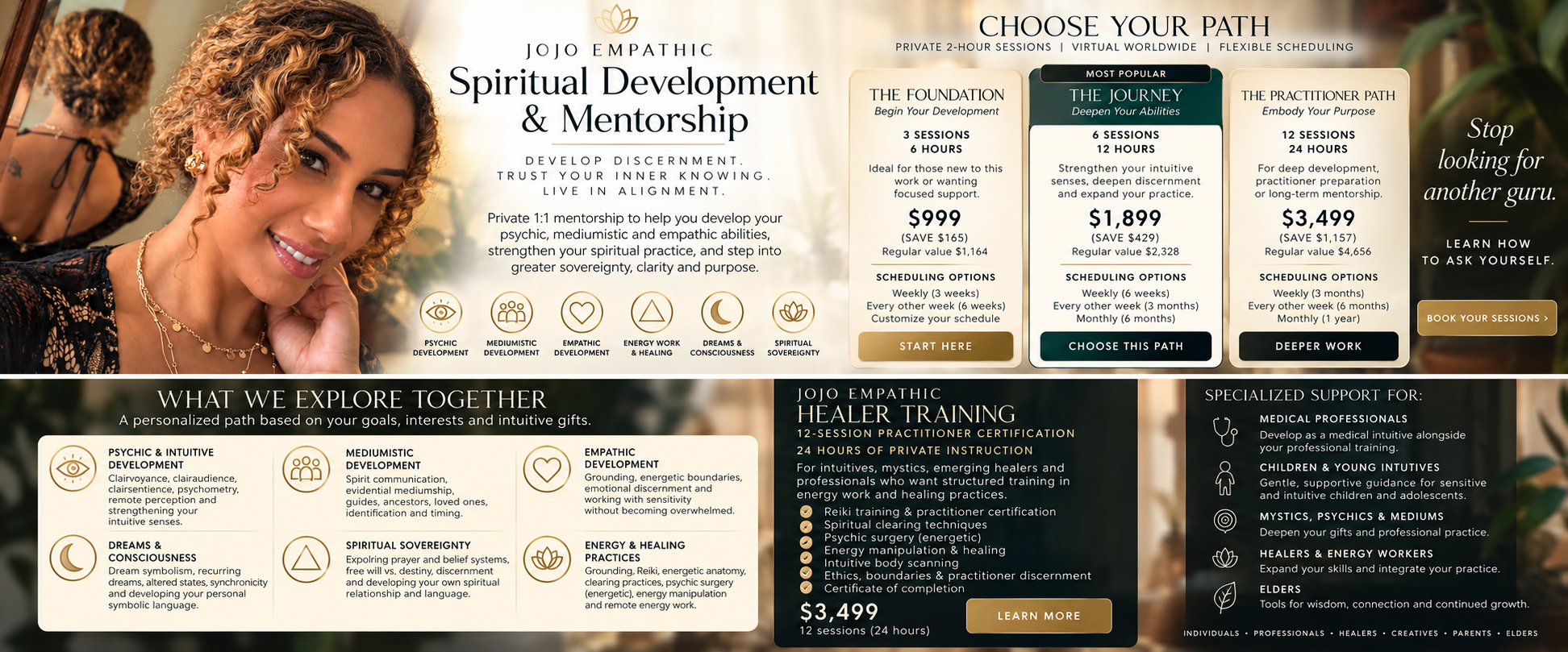 Spiritual Development & Mentorship Banner