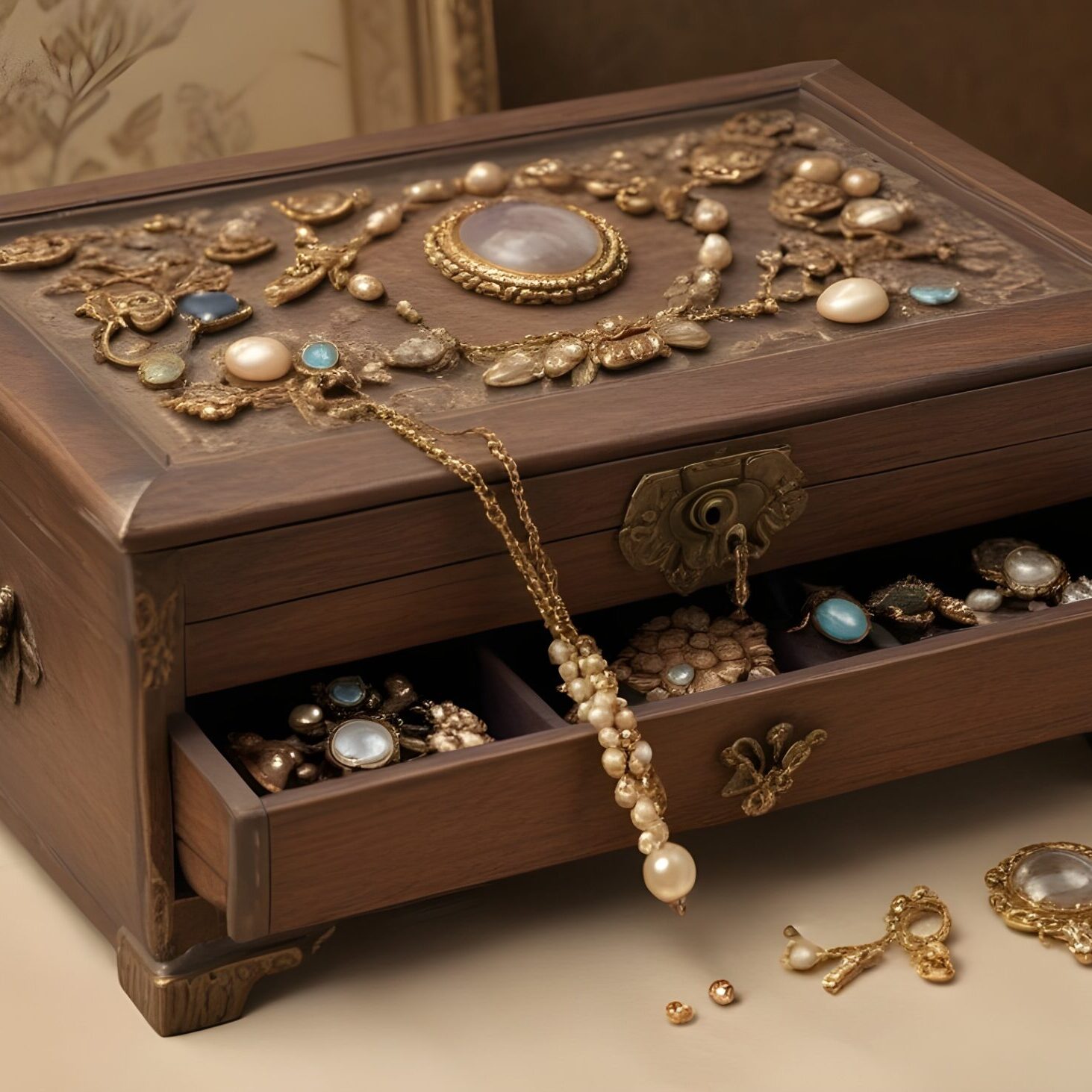 vintage-jewelry-box-with-objects-in-it